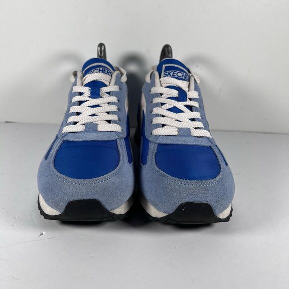 Skechers Street OG 85 Blue Suede Retro Style Shoes Sneakers Women's Size 7 - Picture 2 of 8